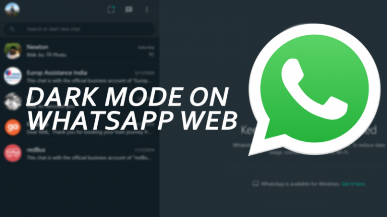 So erhalten Sie den dunklen Modus in WhatsApp Web