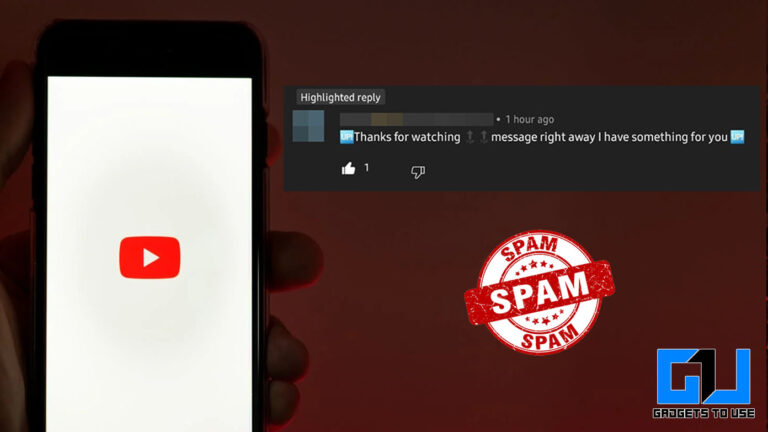 5 Möglichkeiten, sich vor gefälschten Werbegeschenk-YouTube-Spam-Kommentaren zu schützen